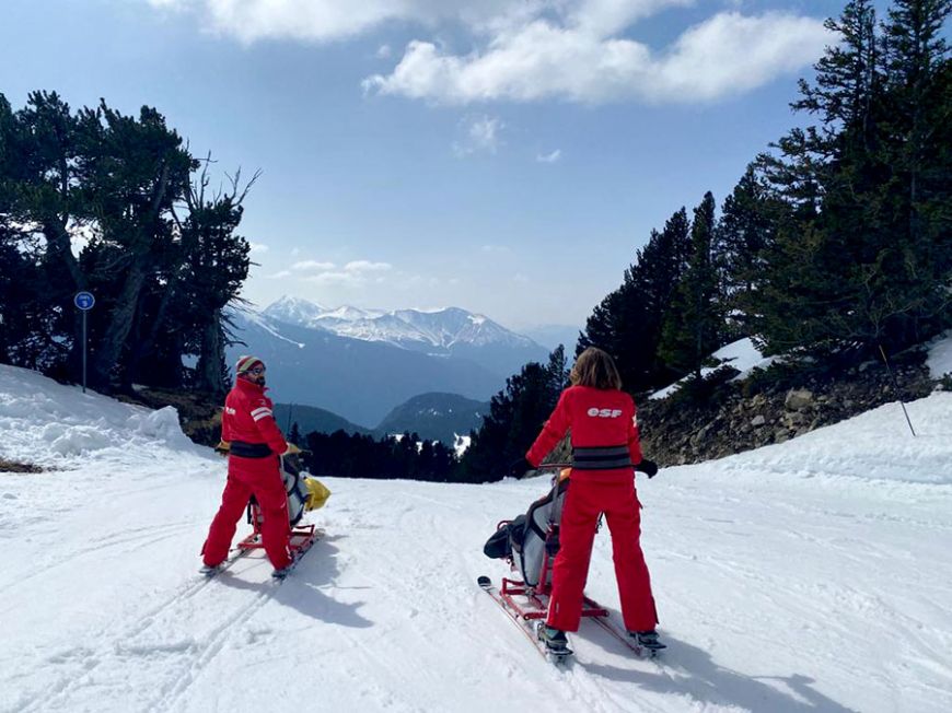 Séjour thérapeutique Handi-ski Evasion 2022 Photos © DR Association Robert-Debré